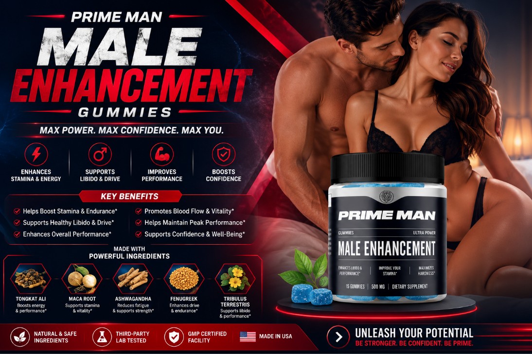 Prime Man gummies key benefits and ingredients